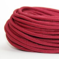 Textilkabel Stoffkabel bordeaux 3-adrig 3x0,75...