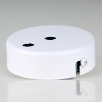 Lampen Zier-Baldachin Metall weiß Ø 80 mm...