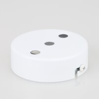 Lampen Zier-Baldachin Metall weiß Ø 80 mm...
