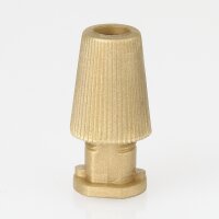 Klemmnippel Zugentlastung Kunststoff gold für Rundkabel