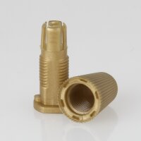 Klemmnippel Zugentlastung Kunststoff gold für Rundkabel