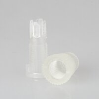 Klemmnippel Zugentlastung Kunststoff transparent für...