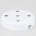 Lampen Zier-Baldachin Metall weiß 100x25 mm für 5 Lampenpendel