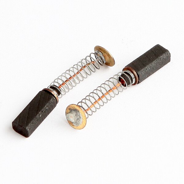 Kohlebürsten für Fein Bohrmaschine K1144 – 4x6x15 mm, mit Feder, Kabel und Teller (1 Paar)