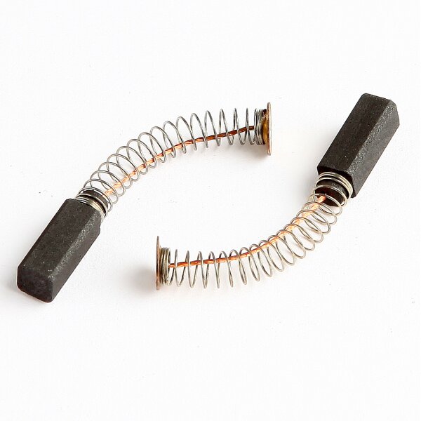 Kohlebürsten für AEG Bohrmaschine (K465a) – 5×5×15 mm, mit Feder, Kabel & Teller (1 Paar)