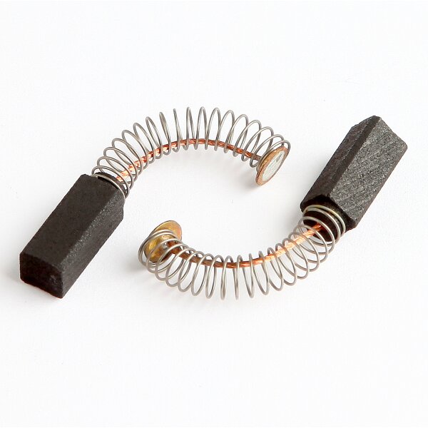 Kohlebürsten / Motorkohlen Metabo K1224 – 6,4x6,4x17 mm mit Feder und Anschlussfahne – 2 Stück (K1224)