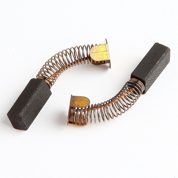 Kohlebürsten für Fein Bohrmaschine (K1173) – 5×6,4×14 mm, mit Feder, Kabel & Führungsteller (1 Paar)