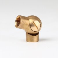 Lampen Kugelgelenk 19x33 mm, Messing roh, M10x1...