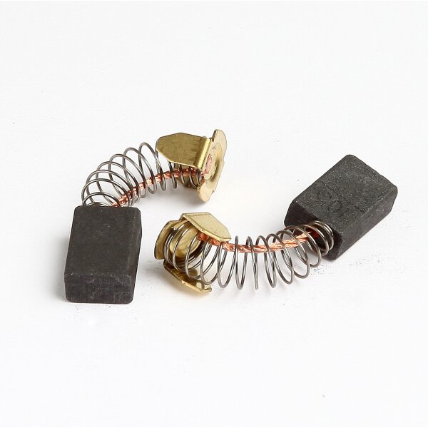 Kohlebürsten für Bohrmaschine & Bohrhammer – 6×10×15,5 mm, mit Feder & Kabel CB105 (1 Paar)