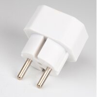 Schutzkontaktstecker-Adapter, weiß – 2...