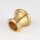 Ziermuffe 25x21 mm Messing – Lampen- und Leuchtenzubehör, 13,5 mm Bohrung, roh unbehandelt