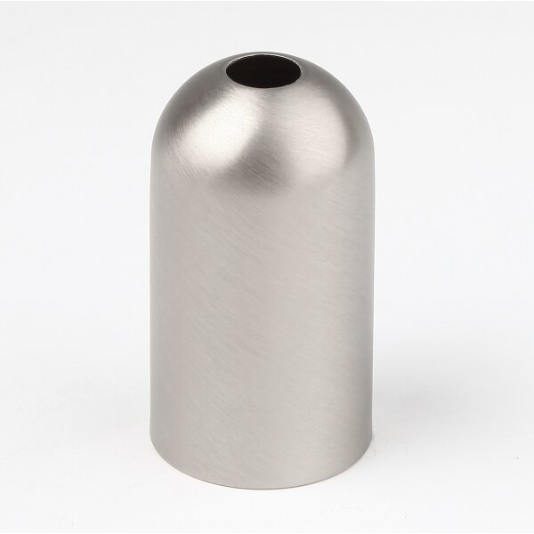 E14 Metall Fassungshülse Zierhülse 31x57 mm edelstahloptik