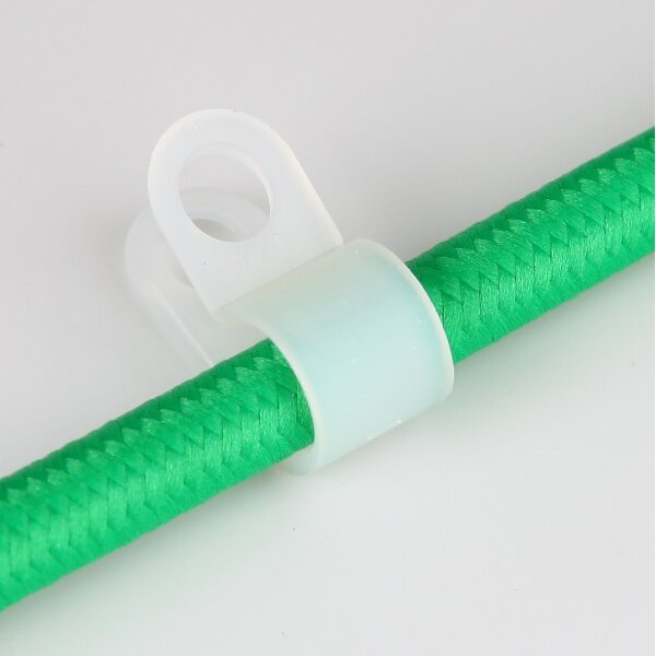 Kabel-Befestigungsschelle 3–6 mm Klemmung – natur – 5 Stück