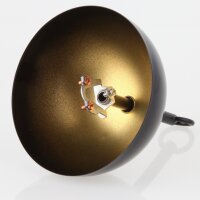 LampenBaldachin Metall schwarz 120x62 mm große...