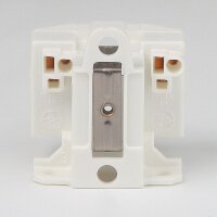 G23 Sparlampen Anbau-Fassung mit 2 Stift Sockel weiß