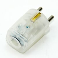 Schutzkontakt-Stecker transparent – 250V/16A...
