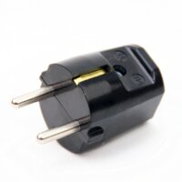 Schutzkontakt-Stecker schwarz – 250V/16A...