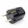 Schutzkontakt-Stecker schwarz – 250V/16A Bakelit-Optik – mit Schraubkontakten und Zugentlastung, Kaiser