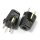 Schutzkontakt-Stecker schwarz – 250V/16A Bakelit-Optik – mit Schraubkontakten und Zugentlastung, Kaiser