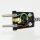 Schutzkontakt-Stecker schwarz – 250V/16A Bakelit-Optik – mit Schraubkontakten und Zugentlastung, Kaiser