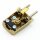 Schutzkontakt-Stecker gold – 250V/16A – mit Schraubkontakten und Zugentlastung, Kaiser