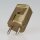 Schutzkontakt-Stecker gold – 250V/16A – mit Schraubkontakten und Zugentlastung, Kaiser