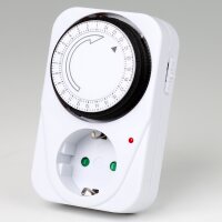 Analoge 24-Stunden-Steckdosen-Zeitschaltuhr –...