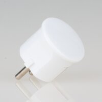 Schutzkontakt-Stecker Winkelstecker weiß – 250V/16A – mit Schraubkontakten und Zugentlastung, Kaiser