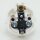 Schutzkontakt-Stecker Winkelstecker weiß – 250V/16A – mit Schraubkontakten und Zugentlastung, Kaiser