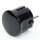 Schutzkontakt-Stecker Winkelstecker schwarz – 250V/16A – mit Schraubkontakten und Zugentlastung, Kaiser
