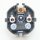 Schutzkontakt-Stecker Winkelstecker schwarz – 250V/16A – mit Schraubkontakten und Zugentlastung, Kaiser