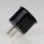 Schutzkontakt-Stecker Winkelstecker schwarz – 250V/16A – mit Schraubkontakten und Zugentlastung, Kaiser