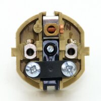 Schutzkontakt-Stecker Winkelstecker gold – 250V/16A – mit Schraubkontakten und Zugentlastung, Kaiser