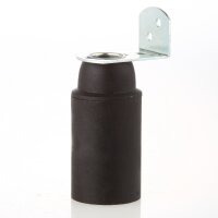 E14 Thermoplast-Lampenfassung schwarz ohne...