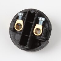 E14 Thermoplast-Lampenfassung weiß ohne Außengewinde mit Metall-Winkel