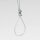 Stahlseil-Halter / Drahtseilhalter – Lüsterklemmeneinsatz 5×10 mm, vernickelt, mit Schrauben