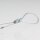 Stahlseil-Halter / Drahtseilhalter – Lüsterklemmeneinsatz 5×10 mm, vernickelt, mit Schrauben