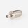 M10x1x15 mm Außengewinde Messing Seilstopper mit Bund, vernickelt, 12x17 mm