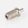 M10x1x15 mm Außengewinde Messing Seilstopper mit Bund, vernickelt, 12x17 mm