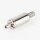 M5x10 mm Außengewinde Messing Seilstopper mit Befestigungsschlitz, vernickelt, 10x30 mm