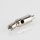 M5x4 mm Innengewinde Messing Seilstopper mit seitlichem Ausgang und Gelenk, vernickelt, 9x32 mm