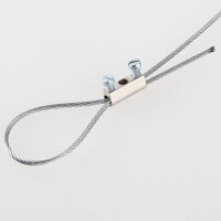 Lüsterklemmeneinsatz vernickelt mit Schrauben – 6x14 mm