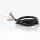 PVC-Schlauchleitung Lampenkabel 5-adrig 5x0,75 mm² schwarz mit integriertem Stahlseil - Meterware