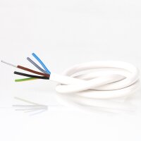 PVC-Schlauchleitung Lampenkabel 5-adrig 5x0,75 mm²...