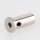 M10x1 Innengewinde Messing Deckenhalter zylindrisch mit seitlichem Ausgang 4 mm, vernickelt, 16x29 mm