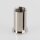 M13x1 Innengewinde Messing Deckenhalter zylindrisch mit seitlichem Schlitz 3,2 mm, vernickelt, Ø 20 mm