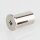 M13x1 Innengewinde Messing Deckenhalter zylindrisch mit seitlichem Schlitz 3,2 mm, vernickelt, Ø 20 mm