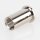 M13x1 Innengewinde Messing Deckenhalter zylindrisch mit seitlichem Schlitz 3,2 mm, vernickelt, Ø 20 mm