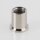 M13x1 Innengewinde Messing Deckenhalter zylindrisch mit 6,2 mm Befestigungsbohrung, vernickelt, Ø 16 mm