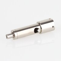 Messing Seilstopper mit seitlichem Ausgang und 4-fach Seilaufhängung, vernickelt, Ø 13 mm